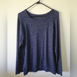 Buffalo David Bitton Heathered Blue Long Sleeve Sweater